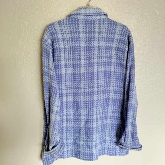 Urban Oufitters Mens Purple Exploded Twill Long Sleeve Button-Down Shirt Size S - Picture 6 of 7